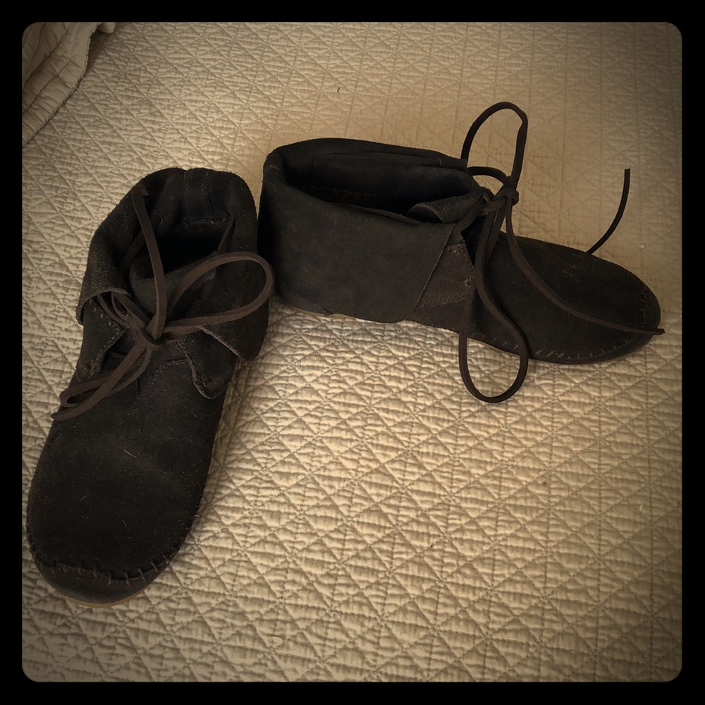 Chocolate Brown TOMS Moccasins